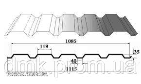 Профнастил кровельный ПК-35 - фото 3 - id-p48247273