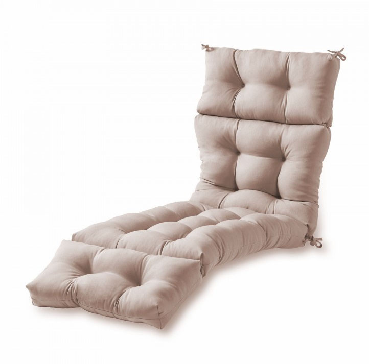 Матрац-подушка для шезлонгу бежевий