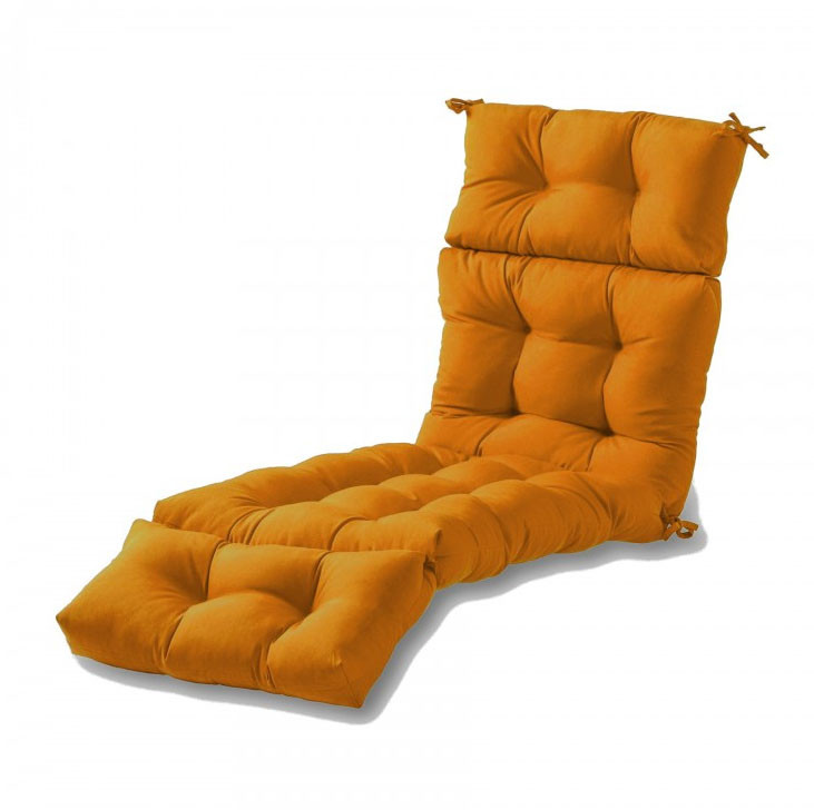 Матрац-подушка для шезлонгу Помаранчевий, фото 1