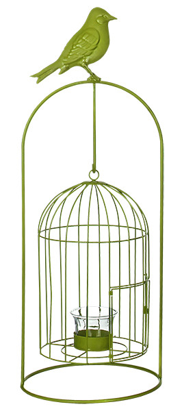 Изделие декоративное в виде клетки для птиц, комплект из 4-х шт. зеленый - фото 1 - id-p842790215