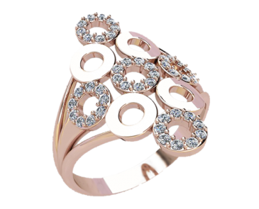 Кільце жіноче з камінням