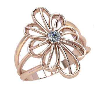 Кільце жіноче з каменем