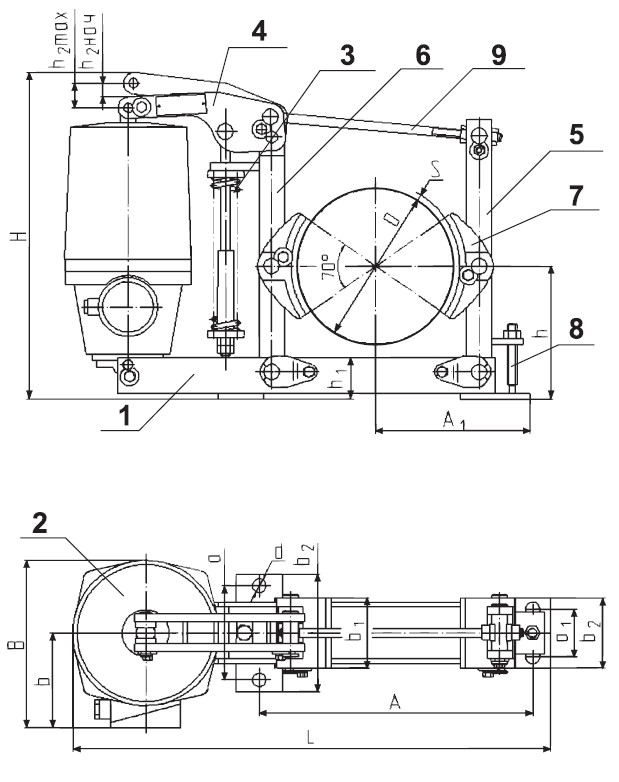 ткг-200 тормоз колодочный Тормоз ТКГ-200