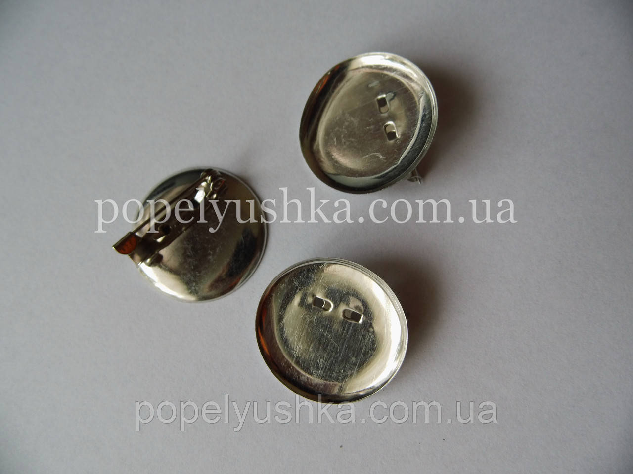 Основа під брошку 2,3 см зі шпилькою, фото 1