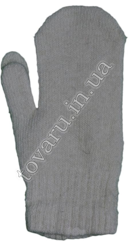 Оптом рукавиці в'язані підліткові вовняні - №30