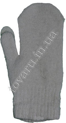 Оптом рукавиці в'язані підліткові вовняні - №30, фото 1