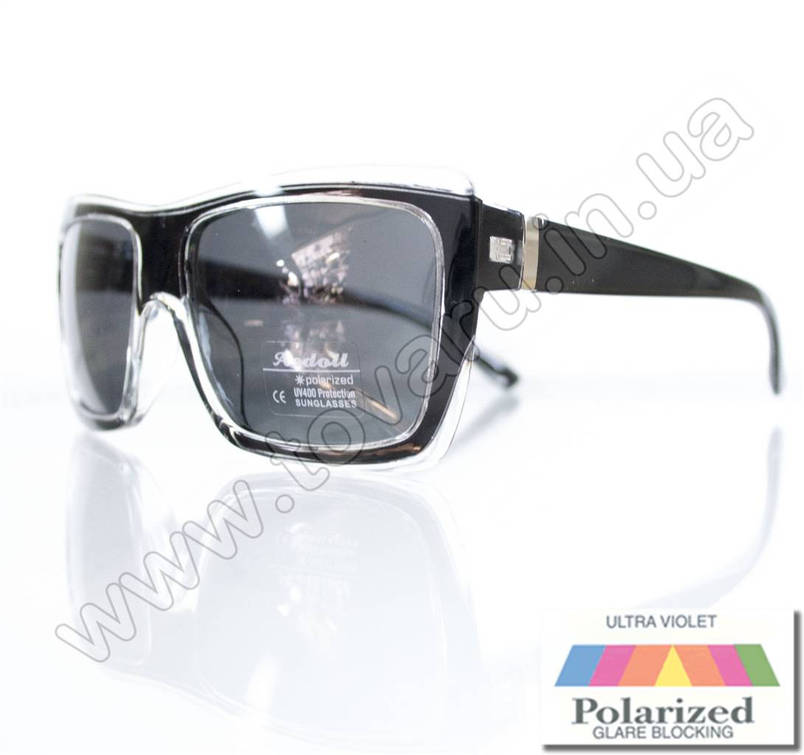 Окуляри жіночі сонцезахисні поляризаційні - Чорні - P301, фото 1