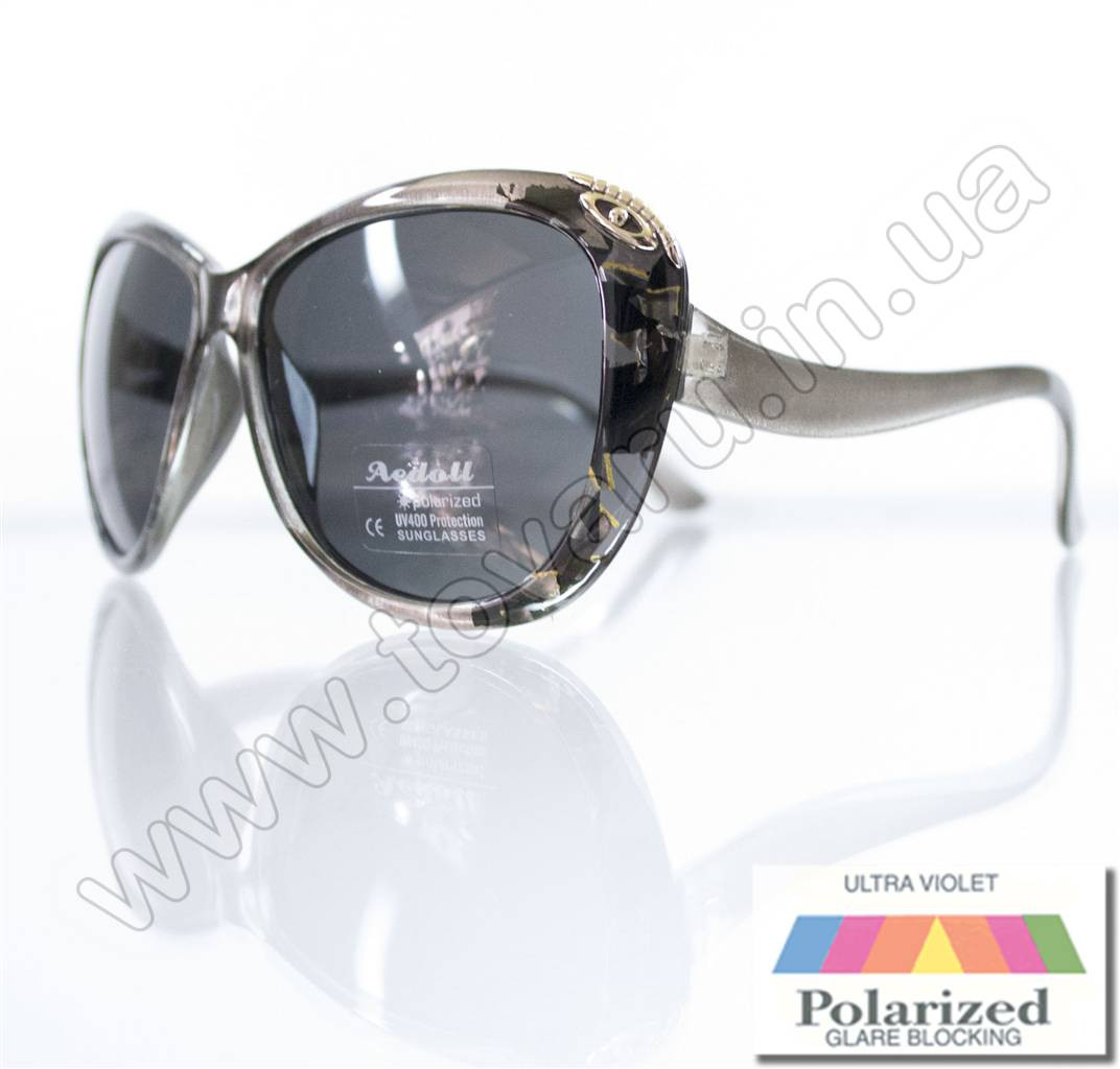 Окуляри жіночі сонцезахисні поляризаційні - Сірі - P521
