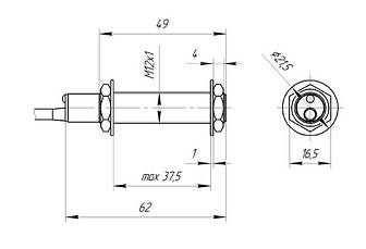 Індуктивний датчик HURON LJ12A3-4-Z/AX NPN NC закритий, фото 4