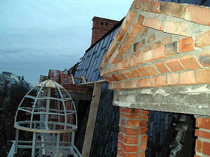 Пристрій капітальної фальцевой покрівлі по утеплювачу Foamglas (підстава — профнастил)