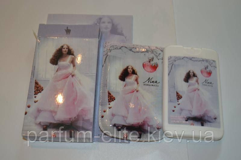 Жіночий мініпарфуми у вишуканому чохлі Nina Ricci Nina 50ml, фото 1