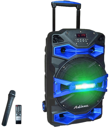 Портативна Bluetooth-колонка Ailiang UF-1618AK-DT з мікрофоном, акумуляторна акустика, фото 1