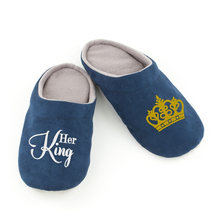 Хатні капці шльопанці Її король_розмір 42-43 (28 см)_склад, фото 1