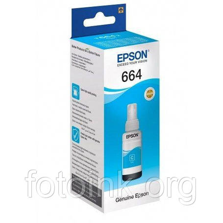 Чорнила Epson 664 Cyan (C13T66424A) оригінальні, фото 1