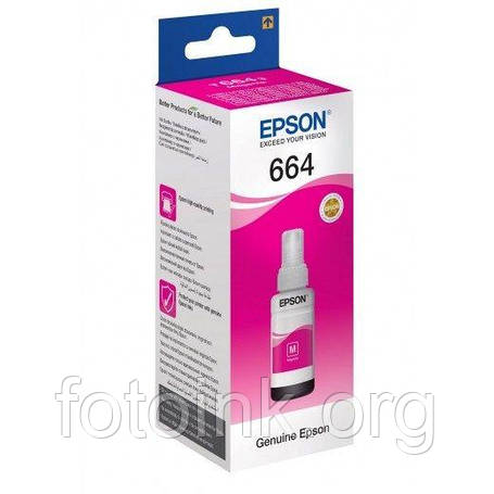 Чорнило Epson 664 Magenta (C13T66434A) оригінальні, фото 1