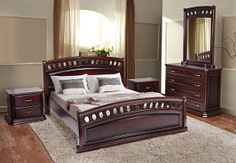 Комплект в спальню з натурального дерева Флоренція Еліт Мікс Меблі