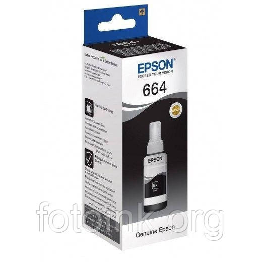 Чорнило Epson 664 Black (C13T66414A) оригінальні