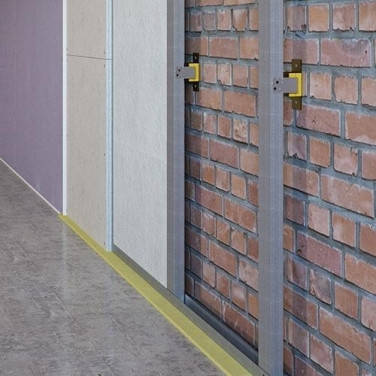 Звукоізоляційна каркасна облицювання з застосуванням виброподвесов (90 мм), фото 2