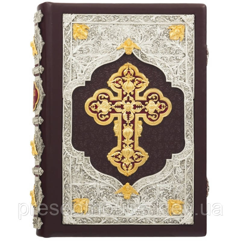 Книга шкіряна Острозька Біблія подарункова, фото 1