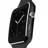 Смарт-годинник (Smart Watch) Розумний годинник X6 Чорний, фото 3