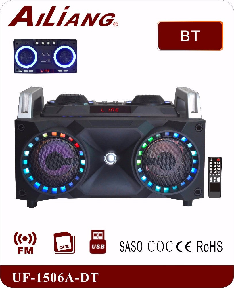Портативний бумбокс колонка Ailiang UF-1506A-DT Bluetooth сабвуфер