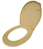 Сидіння для унітаза пластикове бежеве "Гризонт"