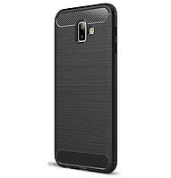 Противоударный бампер PRIMO Carbon Fiber Series для Samsung J6 Plus 2018 (SM-J610) - Black