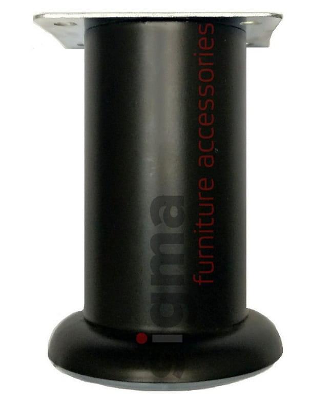 Ніжка меблева нерегульована Sigma D-50 чорна T-100 (MZ-1410), фото 1