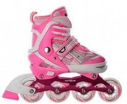 Розсувні ролики Profi (A 12091-S) на шнурівці (Рожевий), фото 1