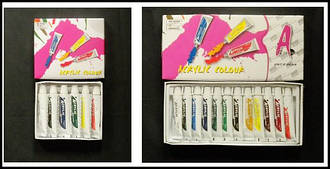 Фарби акрилові 12 кольорів "LKC" (12 мл/в тубі)