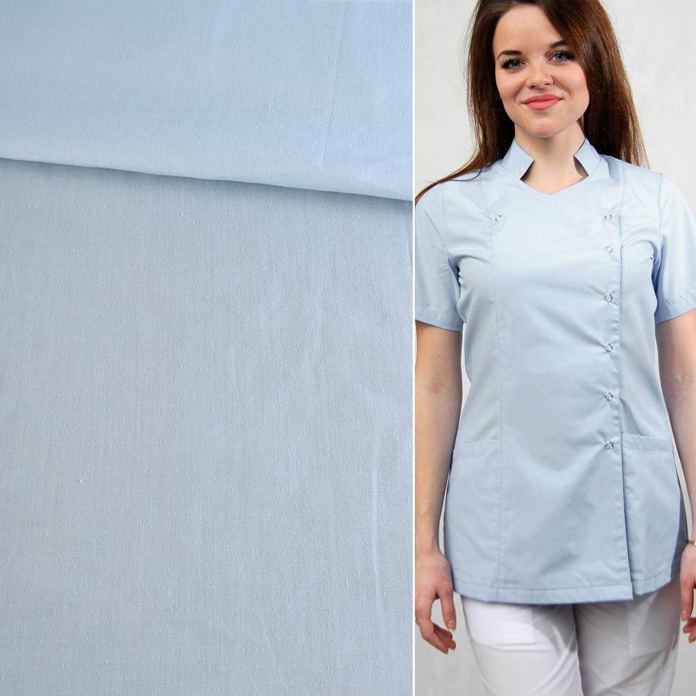 Поликоттон блакитний блідий ш.150