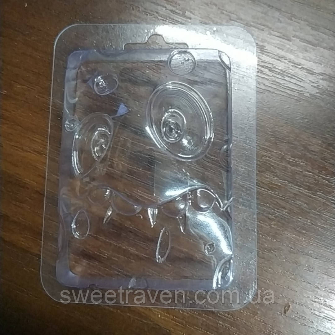 Пластикова форма для шоколаду Весела мордочка, фото 1