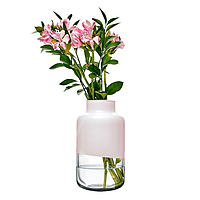 Ваза хрустальная Magnolia Pink 32 см Nude Glass