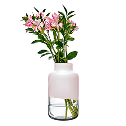 Ваза кришталева Magnolia Pink 32 см Nude Glass