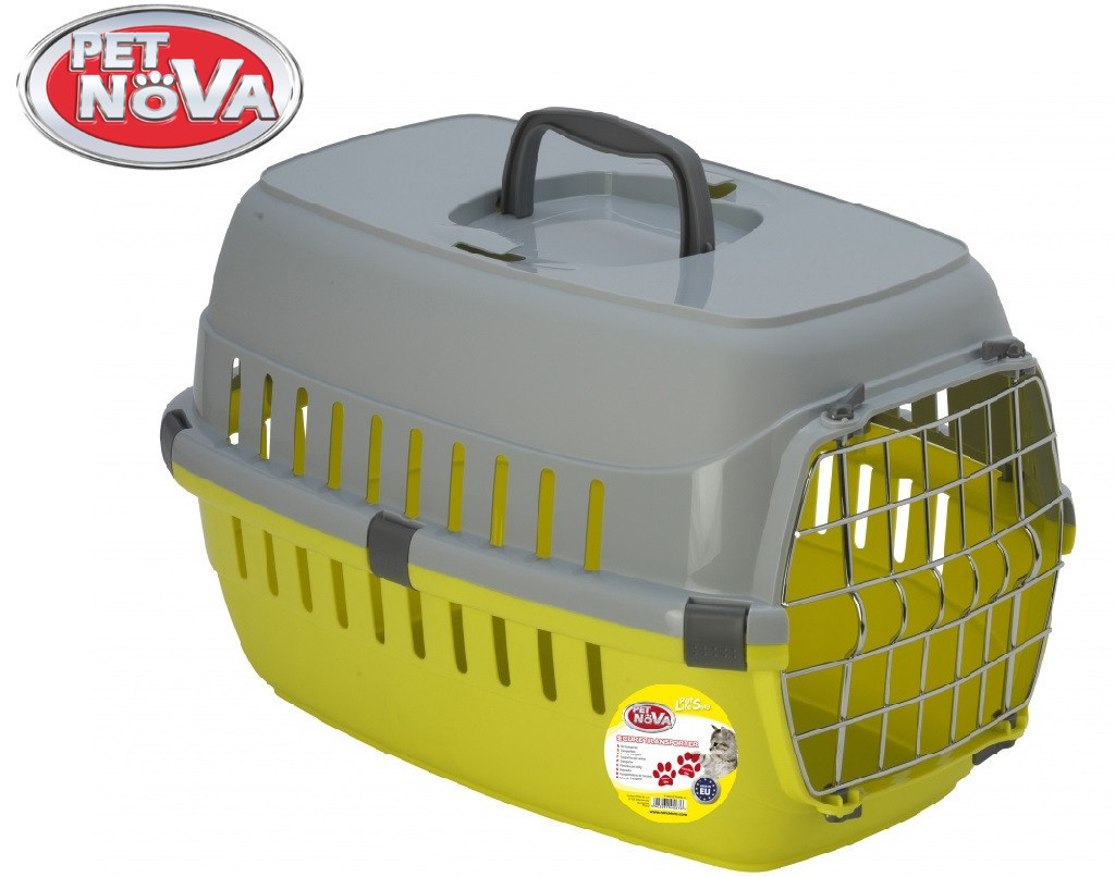 Переноска для собак Pet Nova Securetrans 48.5х32.3х30.1 см жовтий