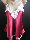 Атласні піжами з гіпюром., фото 4