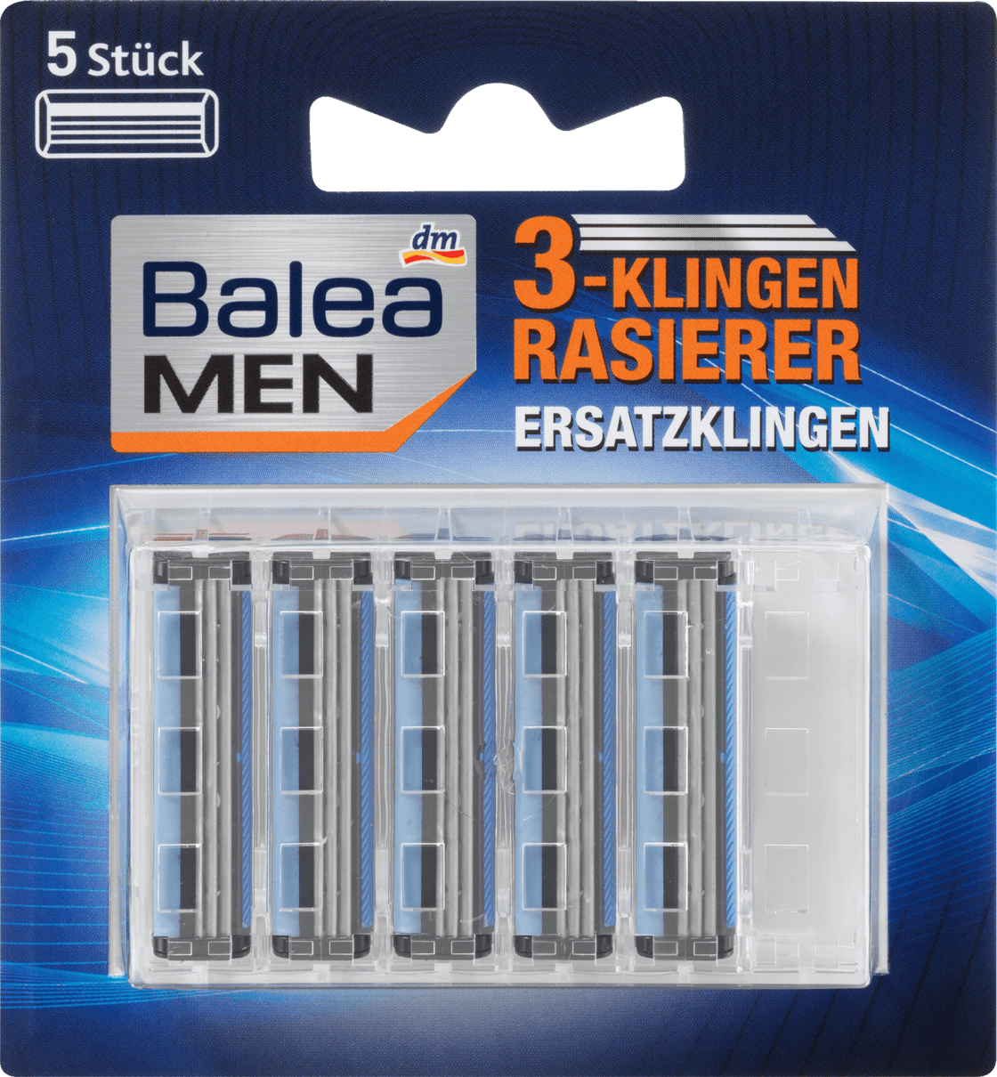 Змінні леза для верстата Balea men 3-Klingen Rasierklingen, 5 шт.