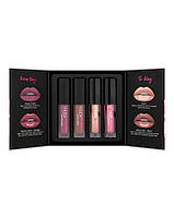 Набір рідких мініпомад для губ HUDA BEAUTY Matte and Strobe Minis Lip Set 4 в 1 / Trophy Wife