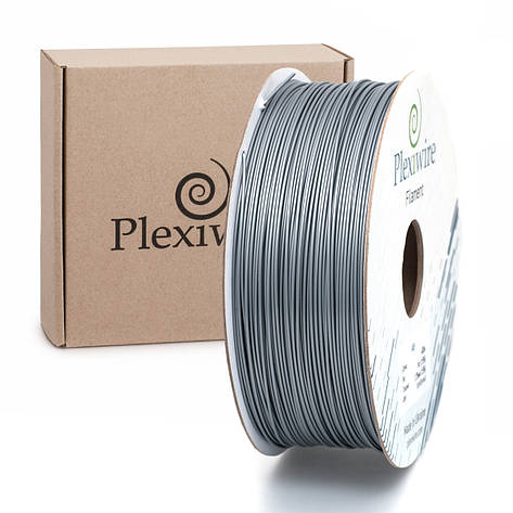 Пластик в котушці PLA 1,75 мм 1,185кг/400м Plexiwire Сірий, фото 1