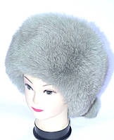 Шапка стильна жіноча з натурального хутра песця