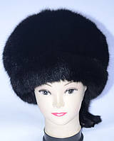 Стильна шапка жіноча з хутра песця