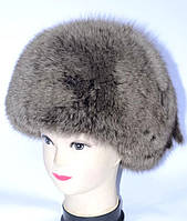 Тепла жіноча шапка з хутра песця
