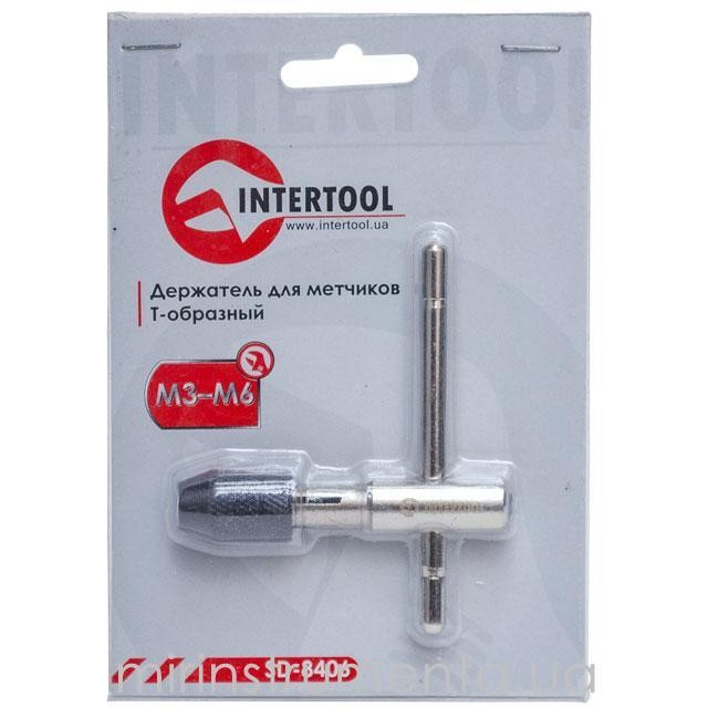 Тримач для мітчиків Т-подібний M3-M6 Intertool SD-8406