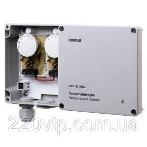 Терморегулятор EBERLE DTR-E IP67, настінний, термостат Еберлі, вуличний, датчик температури, фото 1
