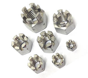 DIN 935 (ГОСТ 5918-73) Гайки прорізні і корончаті