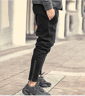 Чоловічі утеплені спортивні штани з начосом, фото 2