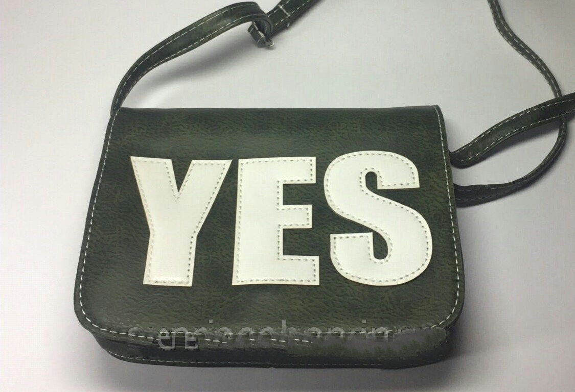 Клатч молодіжний YES шкірозамінник зелений