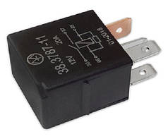 Реле електромагнітне 38.3787-11 12В 20А 4-х контактна з резистором
