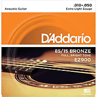 Струни для акустичної гітари D*ADDARIO EZ-900 bronze