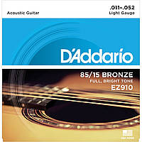 Струни для акустичної гітари D*ADDARIO EZ-910 bronze